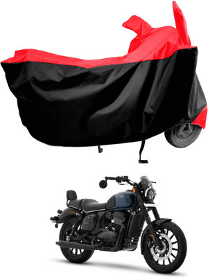 Amexride Two Wheeler Cover for Yezdi(Roadster, Red)