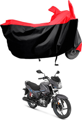 Amexride Two Wheeler Cover for Hero(New Glamour, Red)