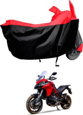 Amexride Two Wheeler Cover for Ducati(Multistrada, Red)