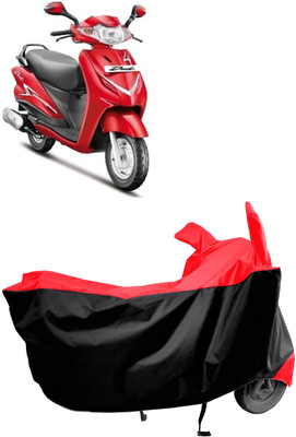 Amexride Two Wheeler Cover for Hero(Duet LX 110CC BS6, Red)
