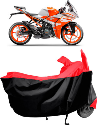 Amexride Two Wheeler Cover for KTM(RC 200 BS6, Red)