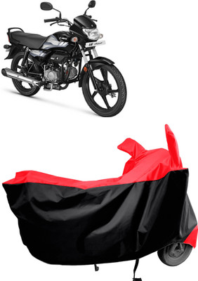 Amexride Two Wheeler Cover for Hero(HF Deluxe, Red)