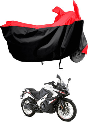 Amexride Two Wheeler Cover for Bajaj(Pulsar RS200 BS6, Red)