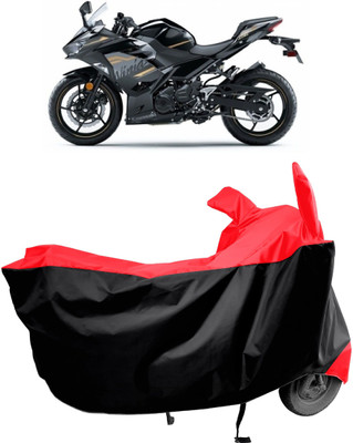 Amexride Two Wheeler Cover for Kawasaki(Ninja 650 BS6, Red)