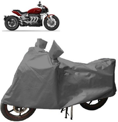 Anlopeproducts Waterproof Two Wheeler Cover for Triumph(Rocket III, Grey)