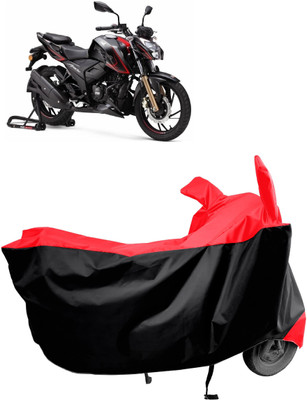 Amexride Two Wheeler Cover for TVS(Apache RTR 200 4V, Red)