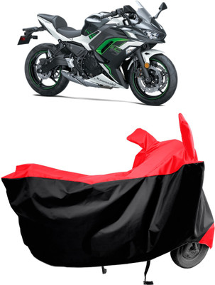 Amexride Two Wheeler Cover for Kawasaki(Ninja 650 BS6, Red)