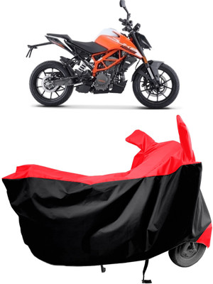 Amexride Two Wheeler Cover for KTM(125 Duke BS6, Red)