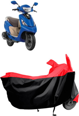 Amexride Two Wheeler Cover for TVS(Scooty Zest 110 BS6, Red)