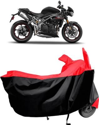 Amexride Two Wheeler Cover for Triumph(Speed Triple BS6, Red)
