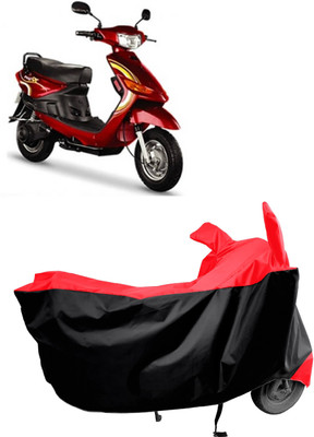 Amexride Two Wheeler Cover for Indus(Yo Spark, Red)