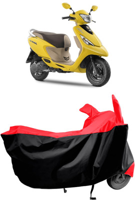 Amexride Two Wheeler Cover for TVS(Zest 110, Red)