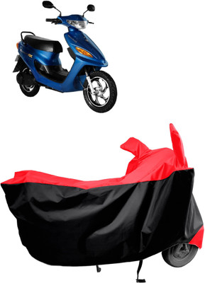 Amexride Two Wheeler Cover for Indus(Yo Electron, Red)