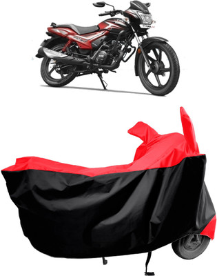 Amexride Two Wheeler Cover for TVS(Star City Plus, Red)