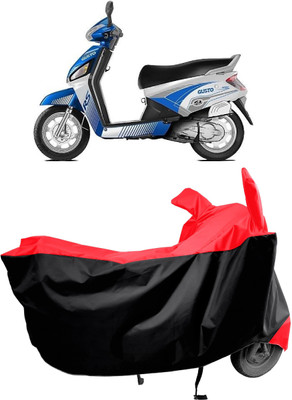 Amexride Two Wheeler Cover for Mahindra(Gusto Electric BS6, Red)