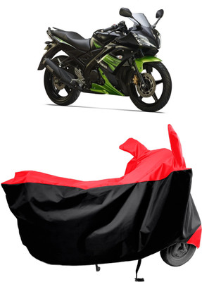 Amexride Two Wheeler Cover for Yamaha(R15S BS6, Red, Black)