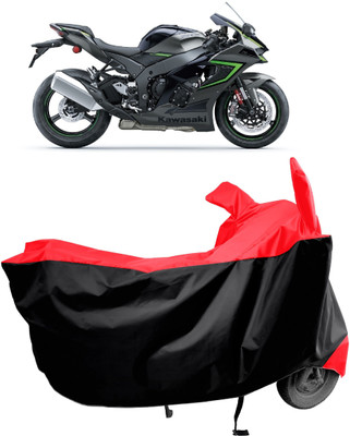 Amexride Two Wheeler Cover for Kawasaki(Ninja ZX-10R, Red)