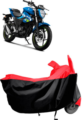 Amexride Two Wheeler Cover for Suzuki(Gixxer, Red)