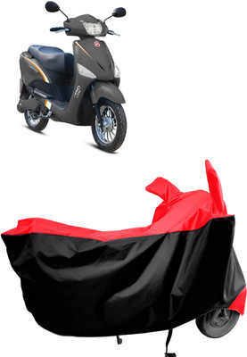 Amexride Two Wheeler Cover for Hero Electric(Electric Optima HS500 ER, Red)