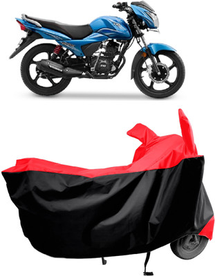 Amexride Two Wheeler Cover for TVS(Victor, Red)
