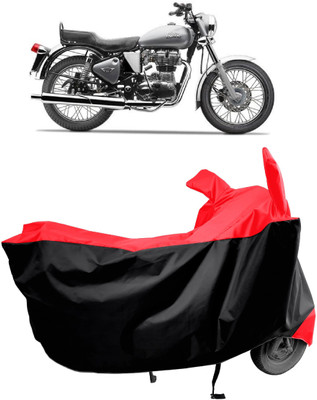 Amexride Two Wheeler Cover for Royal Enfield(Electra 5S, Red)