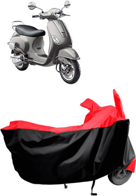 Amexride Two Wheeler Cover for Vespa(VXL BS6, Red)
