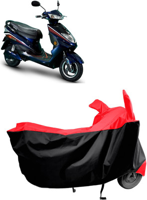 Amexride Two Wheeler Cover for Okinawa(Ridge Plus, Red)