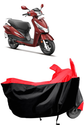 Amexride Two Wheeler Cover for Hero(Duet LX 110CC, Red)