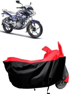 Amexride Two Wheeler Cover for Bajaj(Pulsar 135, Red, Black)