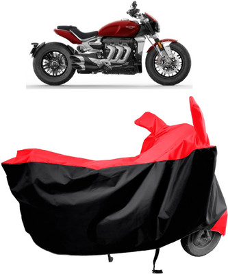 Amexride Two Wheeler Cover for Triumph(Rocket III, Red)