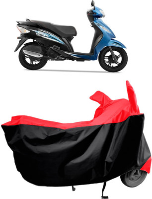 Amexride Two Wheeler Cover for TVS(Wego BS6, Red)