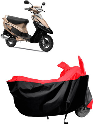 Amexride Two Wheeler Cover for TVS(Scooty Pep+, Red)
