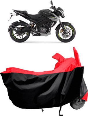 Amexride Two Wheeler Cover for Bajaj(Pulsar 200NS FI, Red)
