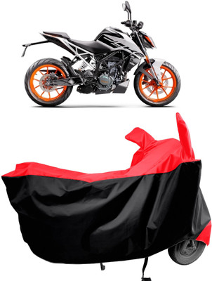 Amexride Two Wheeler Cover for KTM(200 Duke BS6, Red)