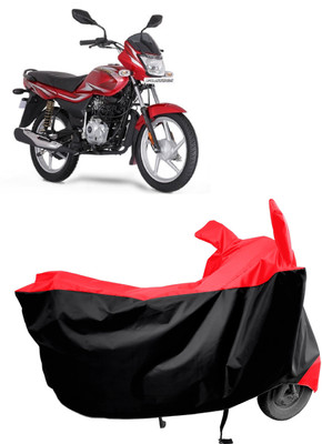 Amexride Two Wheeler Cover for Bajaj(Platina 100 DTS-i, Red)
