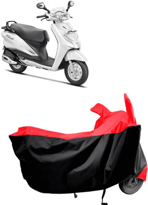 Amexride Two Wheeler Cover for Hero(Duet VX 110CC BS6, Red)