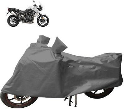 Anlopeproducts Waterproof Two Wheeler Cover for Triumph(Tiger 800, Grey)