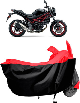 Amexride Two Wheeler Cover for Suzuki(SV650 BS6, Red)