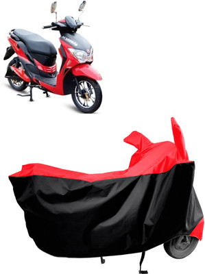 Amexride Two Wheeler Cover for Hero Electric(Electric Dash BS6, Red)