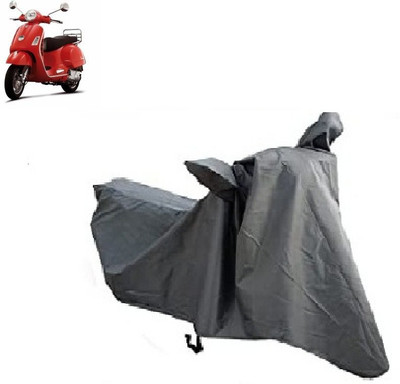 Anlopeproducts Waterproof Two Wheeler Cover for Vespa(Vespa LX 125, Grey)