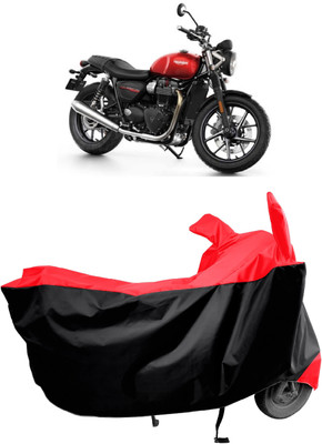 Amexride Two Wheeler Cover for Triumph(Street Twin BS6, Red)