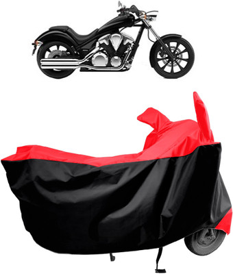 Amexride Two Wheeler Cover for Honda(VT 1300CX, Red)