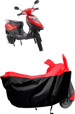 Amexride Two Wheeler Cover for Hero Electric(Electric Flash, Red, Black)