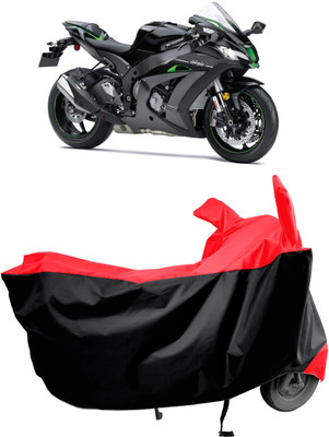 Amexride Two Wheeler Cover for Kawasaki(Ninja ZX-10R SE BS6, Red)