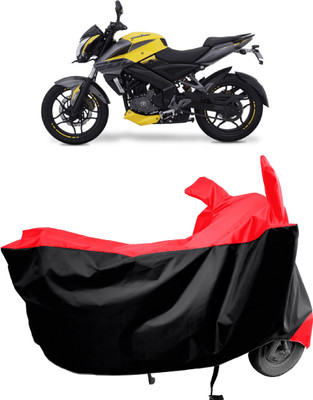 Amexride Two Wheeler Cover for Bajaj(Pulsar NS200 BS6, Red)