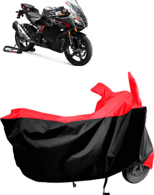 Amexride Two Wheeler Cover for TVS(Apache RR 310, Red)
