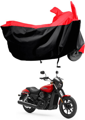 Amexride Two Wheeler Cover for Harley Davidson(Street 750, Red)