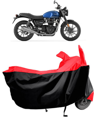 Amexride Two Wheeler Cover for Triumph(Street Twin, Red)