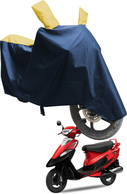 SS FOR YOUR SMART NEEDS Two Wheeler Cover for TVS(Pep Plus BS6, Blue, Yellow)