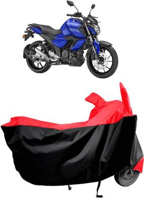 Amexride Two Wheeler Cover for Yamaha(FZ FI BS6, Red, Black)
